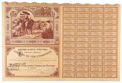 Lot #327 Imperial Railway Company of Ethiopia Bond - Image 1