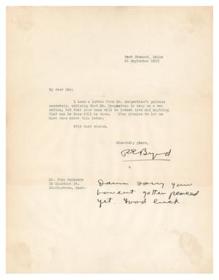 Lot #242 Richard E. Byrd Typed Letter Signed - Image 1