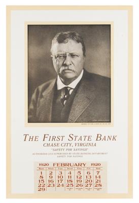 Lot #114 Theodore Roosevelt 1920 Calendar - Image 1