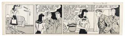 Lot #700 Raeburn Van Buren Original Comic Strip - Image 1