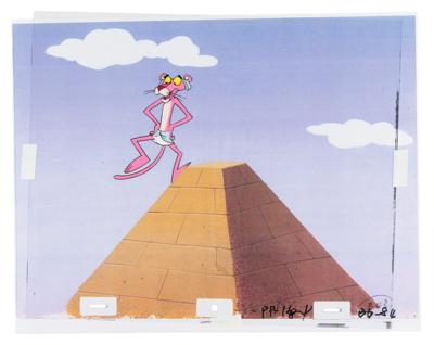 Lot #695 Pink Panther Production Cel and Matching Drawing - Image 1
