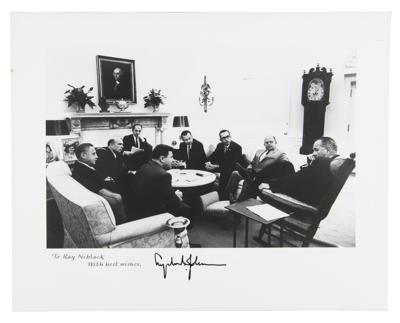 Lot #89 Lyndon B. Johnson Signed Photograph - Image 1