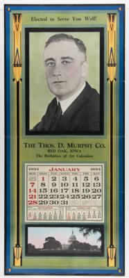 Lot #115 Franklin D. Roosevelt 1934 Calendar - Image 1