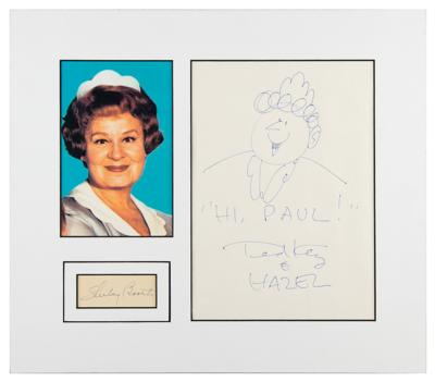 Lot #692 Hazel: Ted Key and Shirley Booth Sketch and Signature - Image 1