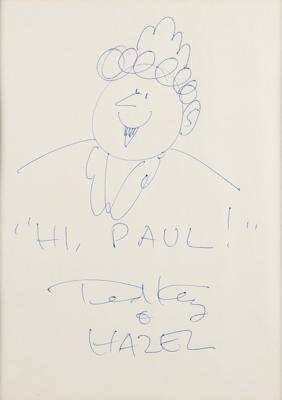 Lot #692 Hazel: Ted Key and Shirley Booth Sketch and Signature - Image 2