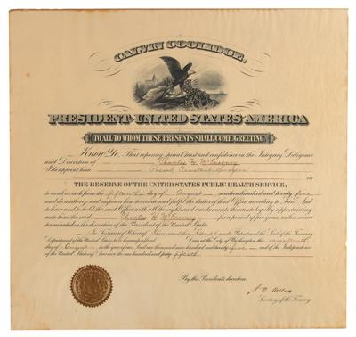 Lot #373 Andrew W. Mellon Document Signed - Image 1