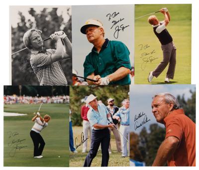 Lot #1090 Arnold Palmer and Jack Nicklaus (6) Signed Photograph - Image 1