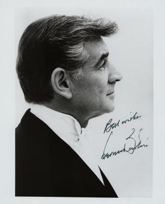 Lot #771 Leonard Bernstein Signed Photograph