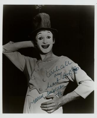 Lot #976 Marcel Marceau Signed Photograph - Image 1