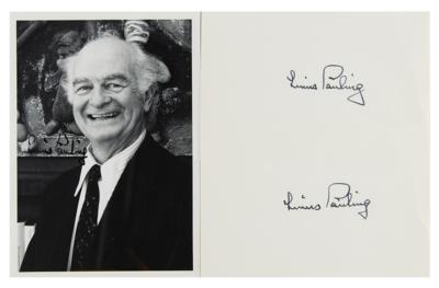 Lot #411 Linus Pauling (3) Signed Items - Image 1