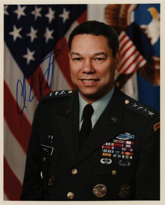 Lot #552 Colin Powell Signed Photograph - Image 1
