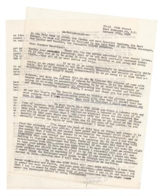 Lot #142 Malcolm X Typed Letter Signed - Image 3