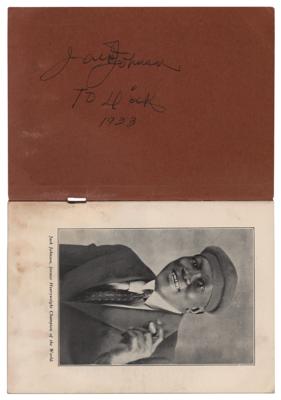 Lot #1055 Jack Johnson Signed Book - Image 1