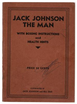Lot #1055 Jack Johnson Signed Book - Image 2