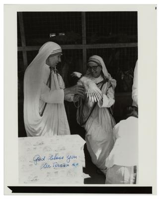 Lot #182 Mother Teresa Signed Photograph