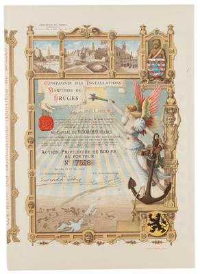 Lot #224 Belgium: Compagnie des Installations Maritimes de Bruges Bond - Image 1