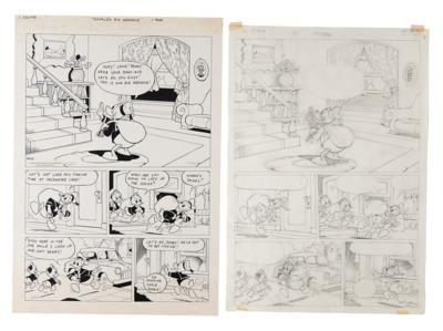 Lot #687 Donald Duck Original Comic Book Artwork (11 Pages) - Image 2