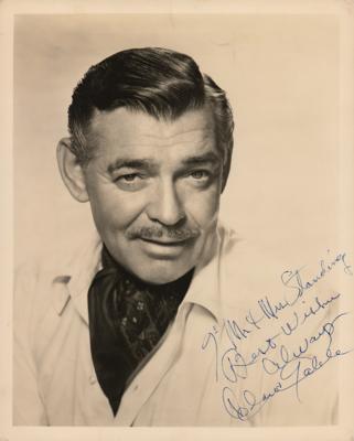 Lot #936 Clark Gable Signed Photograph