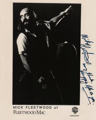 Lot #820 Mick Fleetwood Signed Photograph - Image 1