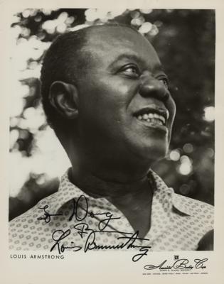 Lot #779 Louis Armstrong Signed Photograph