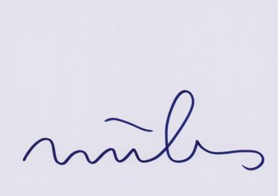 Lot #782 Miles Davis Signature
