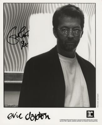 Lot #811 Eric Clapton Signed Photograph