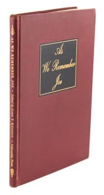 Lot #24 John F. Kennedy Signed Book: 'As We Remember Joe' - Image 3