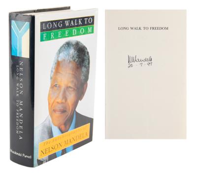 Lot #145 Nelson Mandela Signed Book