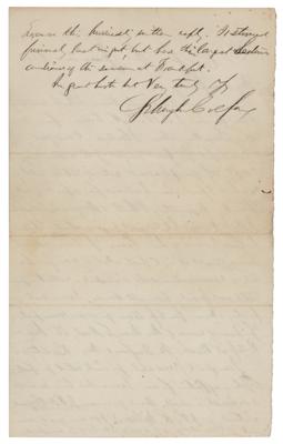 Lot #254 Schuyler Colfax (2) Autograph Letters Signed - Image 2