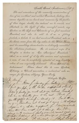 Lot #254 Schuyler Colfax (2) Autograph Letters Signed - Image 3