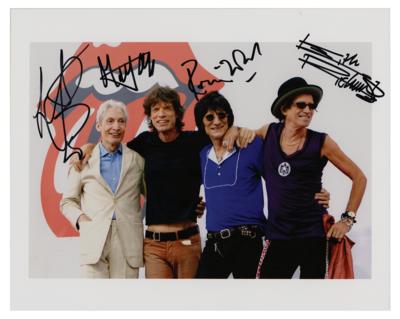 Lot #769 Rolling Stones Signed Photograph