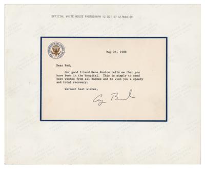 Lot #33 George Bush Signed Photograph with Typed Letter Signed - Image 2