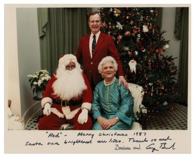 Lot #38 George and Barbara Bush Signed Photograph - Image 1