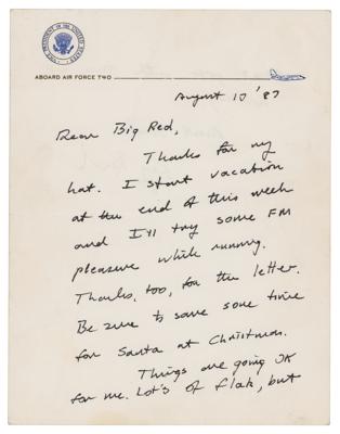 Lot #35 George Bush Autograph Letter Signed