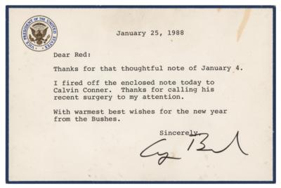 Lot #37 George Bush Typed Letter Signed - Image 1