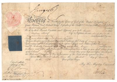 Lot #349 King George IV Document Signed - Image 1