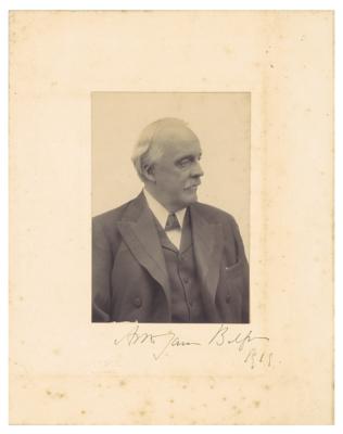 Lot #216 Arthur Balfour Signed Photograph
