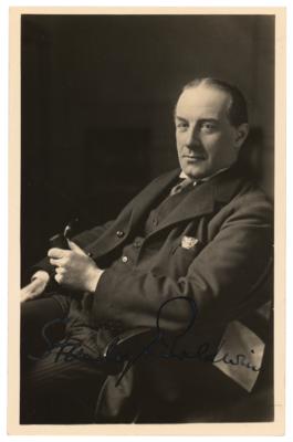 Lot #215 Stanley Baldwin Signed Photograph