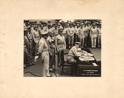 Lot #506 Chester Nimitz Signed Photograph