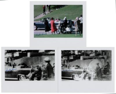 Lot #342 Kennedy Assassination: Mary Moorman (3) Signed Photographs - Image 1