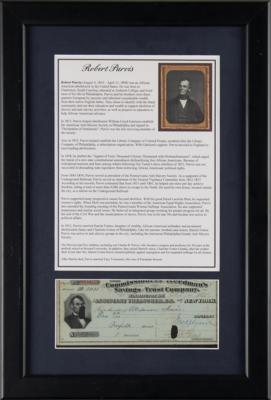 Lot #429 Robert Purvis Signed Check - Image 1