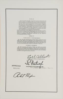 Lot #97 Richard Nixon Highway Construction Bill Signing Pen - Image 3