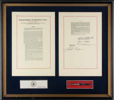 Lot #98 Richard Nixon Rural Electrification Act Bill Signing Pen - Image 1