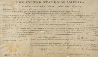 Lot #11 Andrew Jackson Document Signed as
