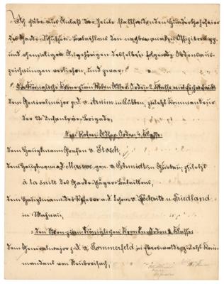 Lot #337 Kaiser Wilhelm II Document Signed