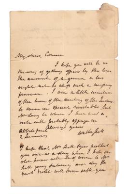 Lot #745 Sir Walter Scott Autograph Letter Signed - Image 1