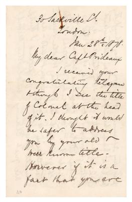 Lot #195 Henry M. Stanley Autograph Letter Signed