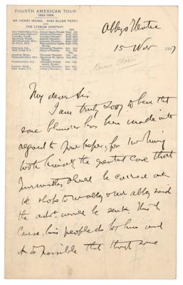 Lot #714 Bram Stoker Autograph Letter Signed - Image 1