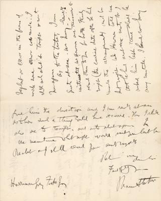 Lot #714 Bram Stoker Autograph Letter Signed - Image 2