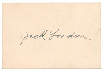 Lot #740 Jack London Signature